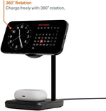 Cygnett ChargeBase 2-in-1 Magnetic Wireless Charging Stand, Qi2 Compatible Black My Outlet Store Ltd.