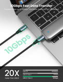 UGREEN US355 USB-C to USB-C 3.1 Gen.2, PD, 5A, 100W, 4K, 10Gbps, 1m (Black) My Outlet Store Ltd.