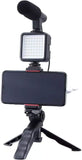 muvit Vlogging KIT with Multifunction Tripod & Microphone/LED Light My Outlet Store
