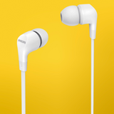 PHILIPS In-Ear Headphones With In-Line Remote Control Powerful Bass - White My Outlet Store Ltd.