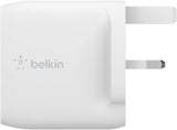 Belkin Dual USB-A Wall Charger 24W Boost Charge for iPhone iPad Samsung White My Outlet Store