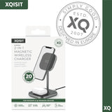 XQISIT Charging Station 2-in-1 Magnetic Charging Station 20W Wireless Charging My Outlet Store