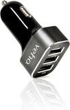 VEHO TRIPLE USB 5V 5.1A CAR CHARGER FOR USB CHARGED DEVICES - BLACK - VAA-010 My Outlet Store Ltd.