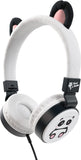 Planet Buddies Kids Headphones Foldable Wired On Ear  Cute Panda - White My Outlet Store