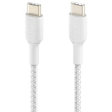 Belkin BoostCharge 1m USB-C to USB-C Braided Cable White for iPhone 15 series My Outlet Store
