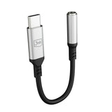 3mk USBC Jack 3.5mm Aluminium Adaptor  Silver/Black My Outlet Store Ltd.