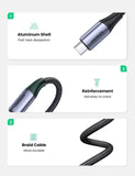 UGREEN US355 USB-C to USB-C 3.1 Gen.2, PD, 5A, 100W, 4K, 10Gbps, 1m (Black) My Outlet Store Ltd.