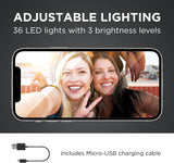 XQISIT Vlogging Kit, Smartphone Tripod Microphone, LED Light & HD Mic My Outlet Store
