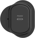Cygnett PowerPlus 20W USB-C PD Wall Charger UK - Black - Wall Plug Fast Charging My Outlet Store Ltd.