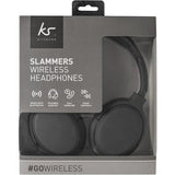 KitSound Slammers KSSLAMRBK Wireless Bluetooth Headphones - Matte Black My Outlet Store