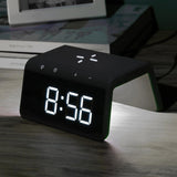AVO+ Alarm Clock + QI Wireless Charger With Night Light Function Two Alarm Times My Outlet Store