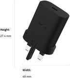 Nokia Fast Type-C Wall Charger 33W (UK) - Black My Outlet Store