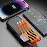 Dudao K6Pro Universal 10000mAh Power Bank with USB Cable, USB Type C - Black My Outlet Store Ltd.