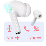 Swissten Wireless Earphones Touch Button Autonomy 15H proTUNE - White My Outlet Store