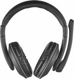 Trust Reno Wired Over Ear Headset for PC / Laptop In Line Volume Control Black My Outlet Store