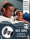 Planet Buddies Kids Headphones Foldable Wired On Ear  Cute Panda - White My Outlet Store