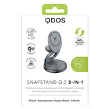 QDOS SnapStand Series Wireless Charger 3in1 Qi2 Foldable Charging Stand My Outlet Store Ltd.