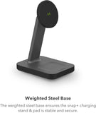 ZAGG mophie Snap+ 15W charging stand & Pad with UK Adapter, Qi-Enabled devices My Outlet Store