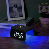 AVO+ Alarm Clock + QI Wireless Charger With Night Light Function Two Alarm Times My Outlet Store
