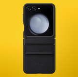 Samsung Galaxy Official Flap Eco-Leather Case for Z Flip5, Black My Outlet Store Ltd.