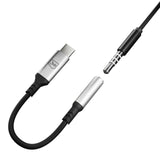 3mk USBC Jack 3.5mm Aluminium Adaptor  Silver/Black My Outlet Store Ltd.