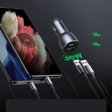 UGREEN QC3.0 Car Charger 36W Dual USB Fast Charging Car Adapter My Outlet Store