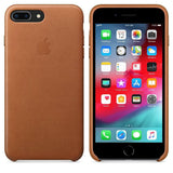 Apple iPhone 7 Plus & 8 Plus Leather Case Saddle Brown My Outlet Store