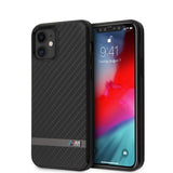CG MOBILE BMW BMHCP12SASCFBK M Collection Carbon Case for iPhone 12 Mini 5.4 Inches Black Hard Case My Outlet Store Ltd.