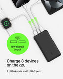 Belkin Portable Charger, 5-in-1 Power Bundle with 10000 mAh Power Bank, 2-25W USB-C Charging Block, EU/UK Plug, 60W USB-C Cable, and Travel Pouch – Fast Charging for Multiple Devices, Compact Design My Outlet Store Ltd.