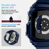 Spigen Rugged Armor Pro Case with Strap Band Compatible with Apple Watch Series 11/10 46mm (2025/2024) - Navy Blue My Outlet Store Ltd.