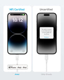 Anker USB-C to Lightning Cable, 0.9 Meters, FOR Apple Devices, 322 USB-C to Lightning Cable, White (0.9M, White) My Outlet Store Ltd.