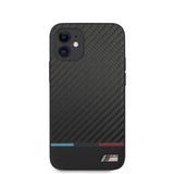 CG MOBILE BMW Case Collection PU Carbon Stripe Case for iPhone 12 Mini 5.4 Inches Black My Outlet Store Ltd.