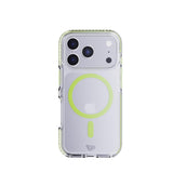 Tech21 EvoCrystal MagSafe Case for iPhone 17 Pro – Green, Glow-in-the-Dark MagSafe | 16ft Multi-Drop Protection with FlexShock | Anti-Yellow UV Resistance My Outlet Store Ltd.