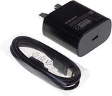 Glitzy Gizmos Original EP-TA800UBE Black 25W Super Fast Charging Type C to Type C Mobile Phone Mains Plug/Wall Charger My Outlet Store Ltd.