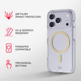 Tech21 EvoCrystal with MagSafe for Apple iPhone 17 Pro Metallic Gold My Outlet Store Ltd.