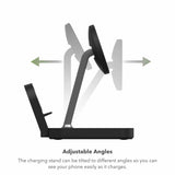 ZAGG mophie Snap+ charging stand & Pad with UK/Ireland Adapter, Qi-Enabled devices, Fast Charging, Up to 15W, 2 devices, Black My Outlet Store Ltd.