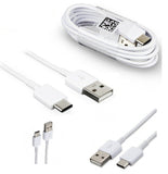 Genuine Samsung® Original Fast Charging USB-A to USB-C Type C Charge and Sync Cable For Mobile Phones and Tablets - [TYPE C WHITE] My Outlet Store Ltd.