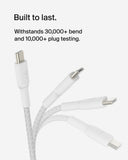 Belkin BoostCharge geflochtenes USB-C-/USB-C-Ladekabel, USB-C-Schnellladekabel für iPhone 15, Samsung Galaxy S23, S23 Ultra, Note, Google Pixel, iPad Pro, iPad Mini, Nintendo Switch, 1 m – Schwarz My Outlet Store Ltd.