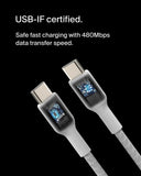 Belkin BoostCharge geflochtenes USB-C-/USB-C-Ladekabel, USB-C-Schnellladekabel für iPhone 15, Samsung Galaxy S23, S23 Ultra, Note, Google Pixel, iPad Pro, iPad Mini, Nintendo Switch, 1 m – Schwarz My Outlet Store Ltd.