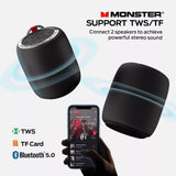 Monster S110 Portable Bluetooth Speaker, True Wireless Stereo Pairing, Built-in Mic My Outlet Store Ltd.