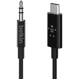 Belkin Rockstar 3.5mm Audio Cable with USB-C Connector - USB-C to Audio 3.5mm (AUX) Cable, 90cm My Outlet Store Ltd.