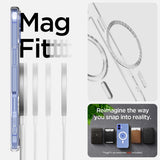 Spigen Ultra Hybrid MagFit Case for iPhone 16 Plus - Clear White My Outlet Store Ltd.