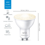 WiZ GU10 LED Lampe Tunable White, 50W, dimmbar, Warm- bis kaltweiß, smarte Steuerung per Stimme My Outlet Store Ltd.