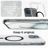 Spigen Ultra Hybrid MagFit Case for iPhone 15 Plus, Compatible with MagSafe Accessories - Carbon Fiber My Outlet Store Ltd.