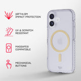Tech21 Apple iPhone 17 EvoCrystal with MagSafe Metallic Gold My Outlet Store Ltd.