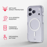 Tech21 EvoCrystal with MagSafe for Apple iPhone 17 Pro Metalic Silver My Outlet Store Ltd.