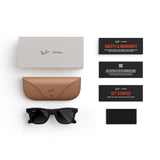 Meta Ray-Ban Smart Glasses, Wayfarer, Matte Black/Polarised Gradient Graphite, Regular My Outlet Store Ltd.