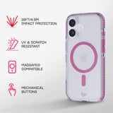 Tech21 Apple iPhone 17 EvoCrystal with MagSafe Cyber Pink My Outlet Store Ltd.