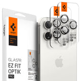 Spigen Glas.tR EZ Fit Optik Pro Tempered Glass Camera Lens Protector for iPhone 15 Pro, iPhone 15 Pro Max - White Titanium (2 Pack) My Outlet Store Ltd.