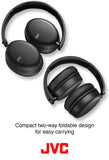 JVC Noise Cancelling Wireless Headphones, Bluetooth 5.0, 42 Hour Rechargeable Battery, Voice Assistant Compatible, Two-Way Foldable Design - HAS91NB (Black) My Outlet Store Ltd.